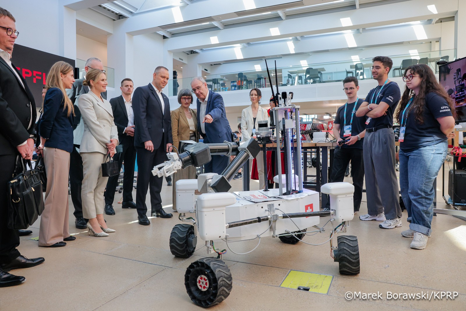 Swiss and Polish Presidents at EPFL 4